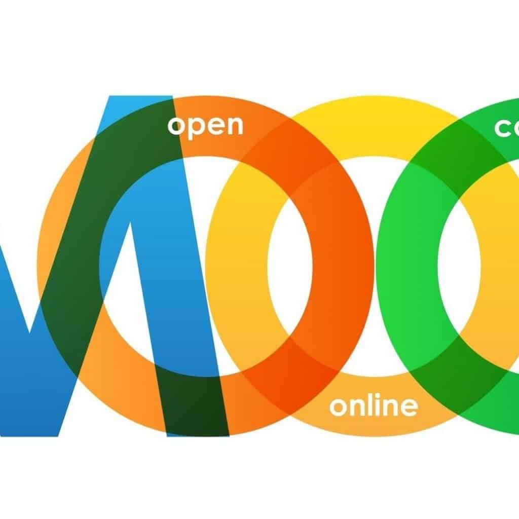 "MOOC" Overlapping Letters Vector Icon